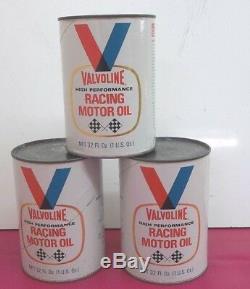 Vintage Valvoline Racing Motor Oil (3 cans)
