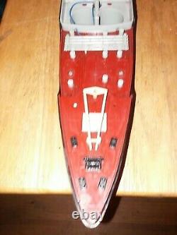 Vintage Wen-Mac Texaco SS North Dakota Toy Model Tanker Ship 27 missing parts