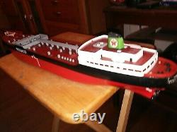 Vintage Wen-Mac Texaco SS North Dakota Toy Model Tanker Ship 27 missing parts