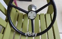 Vintage Whit Kum Boat Steering Wheel w Helm Dash Assy. Century Chris Craft Gar