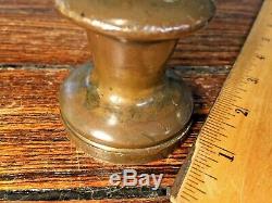 Vintage Wilcox Crittenden Bronze Snubbing Winch 2 1/8 Base, 2 1/8 Tall