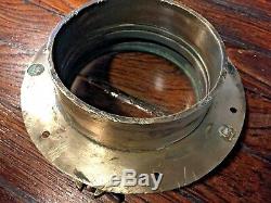 Vintage Wilcox Crittenden Old Cast Bronze 5 Round Porthole 7 3/4 Wide Flange