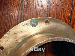 Vintage Wilcox Crittenden Old Cast Bronze 5 Round Porthole 7 3/4 Wide Flange