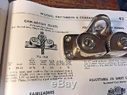 Vintage Wilcox Crittenden Polished Bronze Cam-cleat Bronze Fairlead Base