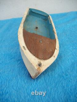 Vintage Wood Battery Operated Model Boat PARTS ONLY