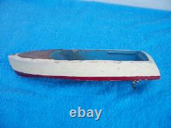 Vintage Wood Battery Operated Model Boat PARTS ONLY