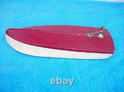 Vintage Wood Battery Operated Model Boat PARTS ONLY