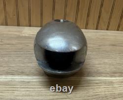 Vintage Wood Boat Bow lamp Light housing with flag mast mount base & parts
