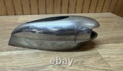 Vintage Wood Boat Bow lamp Light housing with flag mast mount base & parts