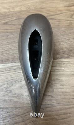 Vintage Wood Boat Bow lamp Light housing with flag mast mount base & parts