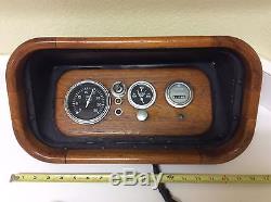 Vintage Wood Panel Boat Parts, Datcon, RPM, Water Temp, Cole Hersee Key, Chris Craft