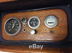 Vintage Wood Panel Boat Parts, Datcon, RPM, Water Temp, Cole Hersee Key, Chris Craft