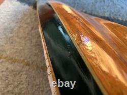 Vintage Wooden 85 Cup Racer 35 Pond Yacht Model Sailboat For Parts Or Restore