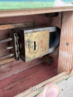 Vintage Wooden Battery Powered Toy Boat Inboard Motor As-Is For Parts Or Repair