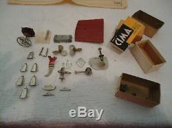 Vintage Wooden Boat Model Tmy Japan, Parts And Instructions, As Is