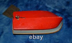 Vintage Wooden Japanese Model Boat For Parts Or Repair