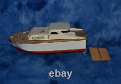 Vintage Wooden Japanese Model Boat For Parts Or Repair