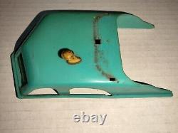 Vintage Wooden & Plastic Battery-Operated Boat For Parts Only