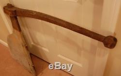 Vintage Wooden Sail Boat Rudder with Separate Removal Heavy Wood Rudder Handle