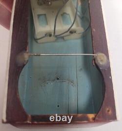 Vintage Wooden Toy Boat Battery Operated Stream Line Motor FOR PARTS OR REPAIR