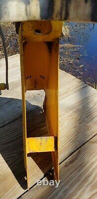 Vintage Yellow Tee Nee Boat Trailer Winch for Parts, Restoration or Use