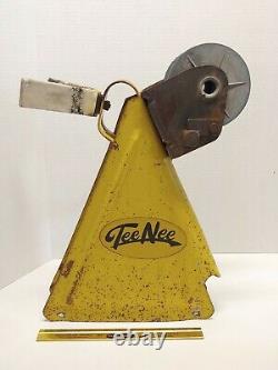 Vintage Yellow Tee Nee Boat Trailer Winch for Parts, Restoration or Use