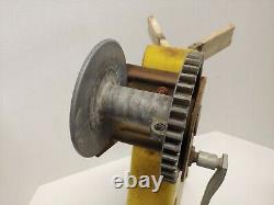 Vintage Yellow Tee Nee Boat Trailer Winch for Parts, Restoration or Use