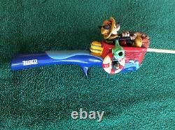 Vintage Zebco Mickey Mouse In Boat Rod And Reel Combo For Parts Or Repair