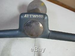 Vintage atwood boat steering wheel outboard motor