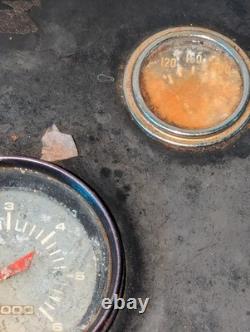 Vintage boat instrument Switching Control Gauge panel For Parts