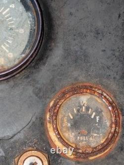 Vintage boat instrument Switching Control Gauge panel For Parts