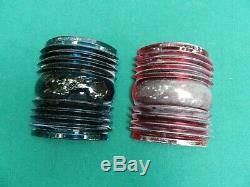 Vintage boat parts Kopp 4072 Lens red & blue light chris craft and others