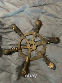 Vintage boat parts steering wheel