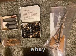 Vintage large lot wood Model Boats ships parts etc