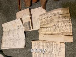 Vintage large lot wood Model Boats ships parts etc