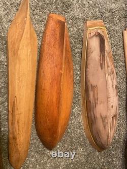 Vintage large lot wood Model Boats ships parts etc