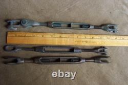 Vintage maritime-wood boats- bronze parts- 3 bronze turn buckles=5/16-1/4-3/8