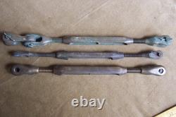 Vintage maritime-wood boats- bronze parts- 3 bronze turn buckles=5/16-1/4-3/8