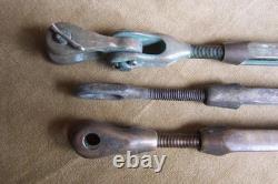 Vintage maritime-wood boats- bronze parts- 3 bronze turn buckles=5/16-1/4-3/8