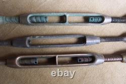 Vintage maritime-wood boats- bronze parts- 3 bronze turn buckles=5/16-1/4-3/8