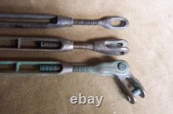 Vintage maritime-wood boats- bronze parts- 3 bronze turn buckles=5/16-1/4-3/8