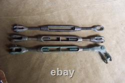 Vintage maritime-wood boats- bronze parts- 3 bronze turn buckles=5/16-1/4-3/8