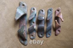 Vintage maritime-wood boats- bronze parts- 5 chocks-fairleads