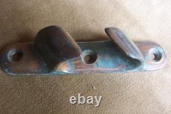 Vintage maritime-wood boats- bronze parts- 5 chocks-fairleads
