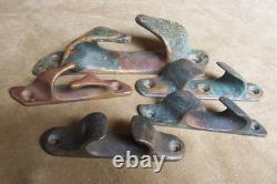 Vintage maritime-wood boats- bronze parts- 5 chocks-fairleads
