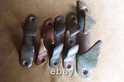 Vintage maritime-wood boats- bronze parts- 5 chocks-fairleads