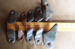 Vintage maritime-wood boats- bronze parts- 5 chocks-fairleads