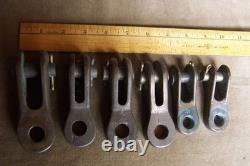 Vintage maritime-wood boats- bronze parts- 6 rigging toggles