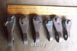 Vintage maritime-wood boats- bronze parts- 6 rigging toggles