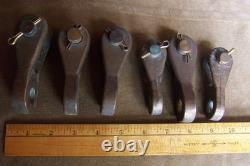 Vintage maritime-wood boats- bronze parts- 6 rigging toggles